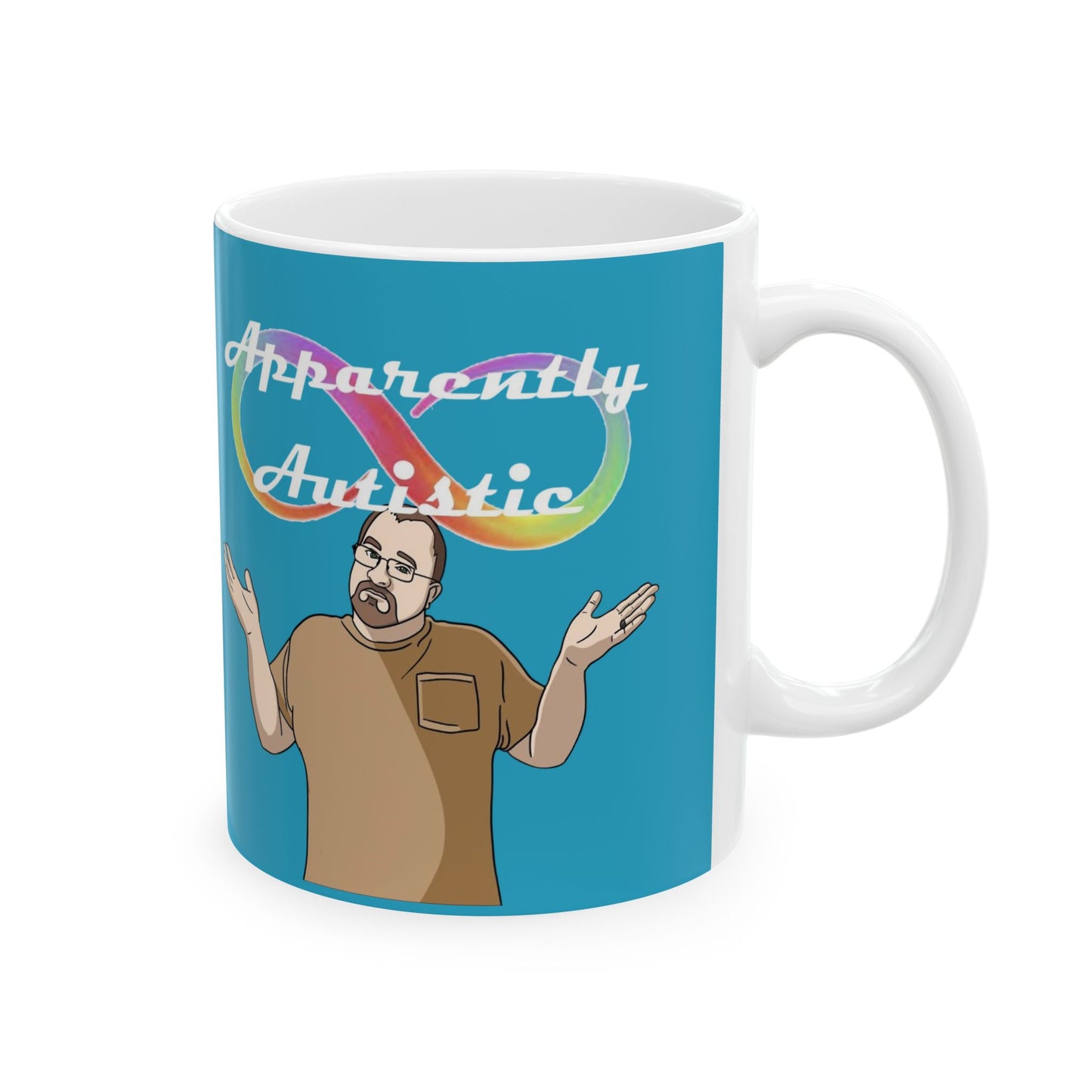 Apparently Autistic Mug – Don’t Talk to Me Until I’ve Recharged