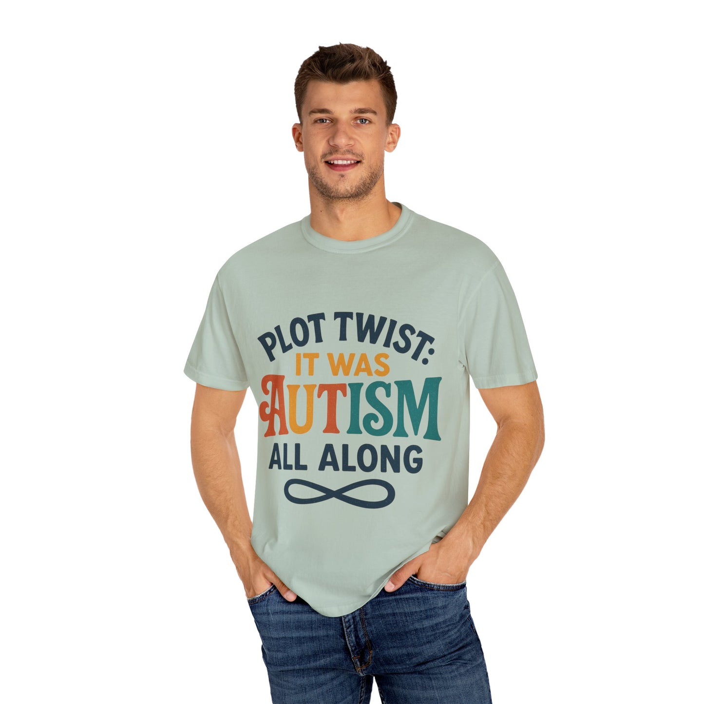 Stylized “Plot Twist: It Was Autism All Along” T-Shirt – Apparently Autistic Collection