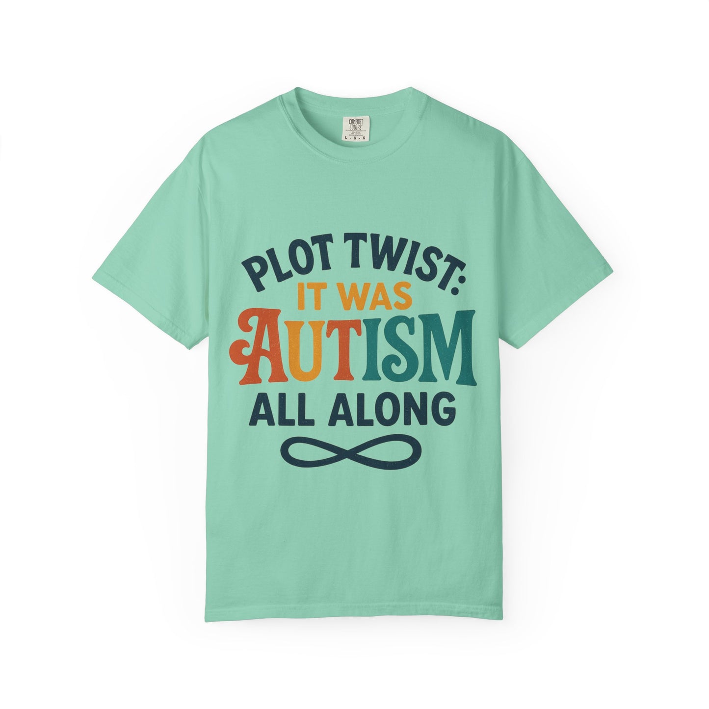 Stylized “Plot Twist: It Was Autism All Along” T-Shirt – Apparently Autistic Collection