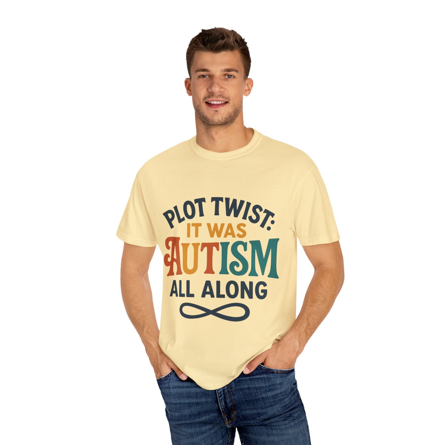 Stylized “Plot Twist: It Was Autism All Along” T-Shirt – Apparently Autistic Collection