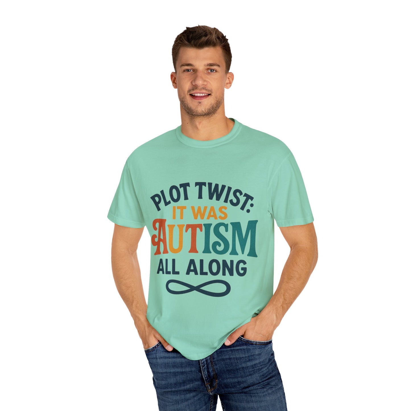Stylized “Plot Twist: It Was Autism All Along” T-Shirt – Apparently Autistic Collection
