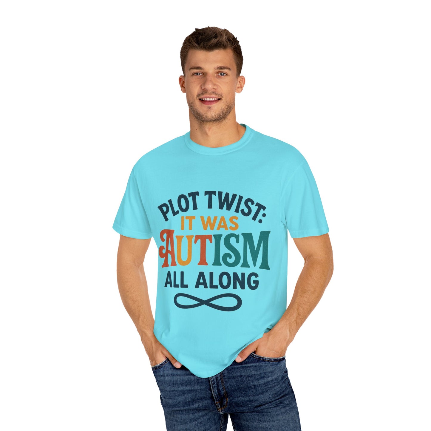 Stylized “Plot Twist: It Was Autism All Along” T-Shirt – Apparently Autistic Collection