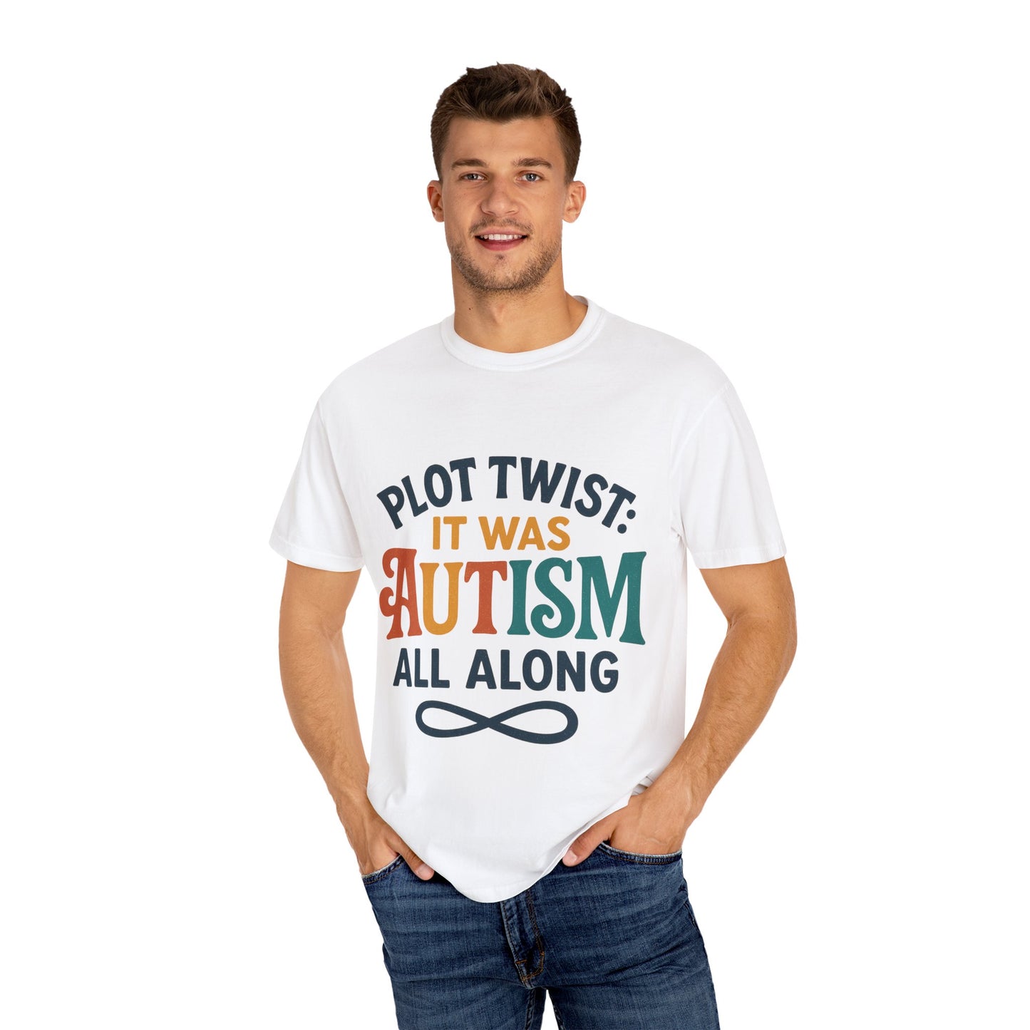 Stylized “Plot Twist: It Was Autism All Along” T-Shirt – Apparently Autistic Collection