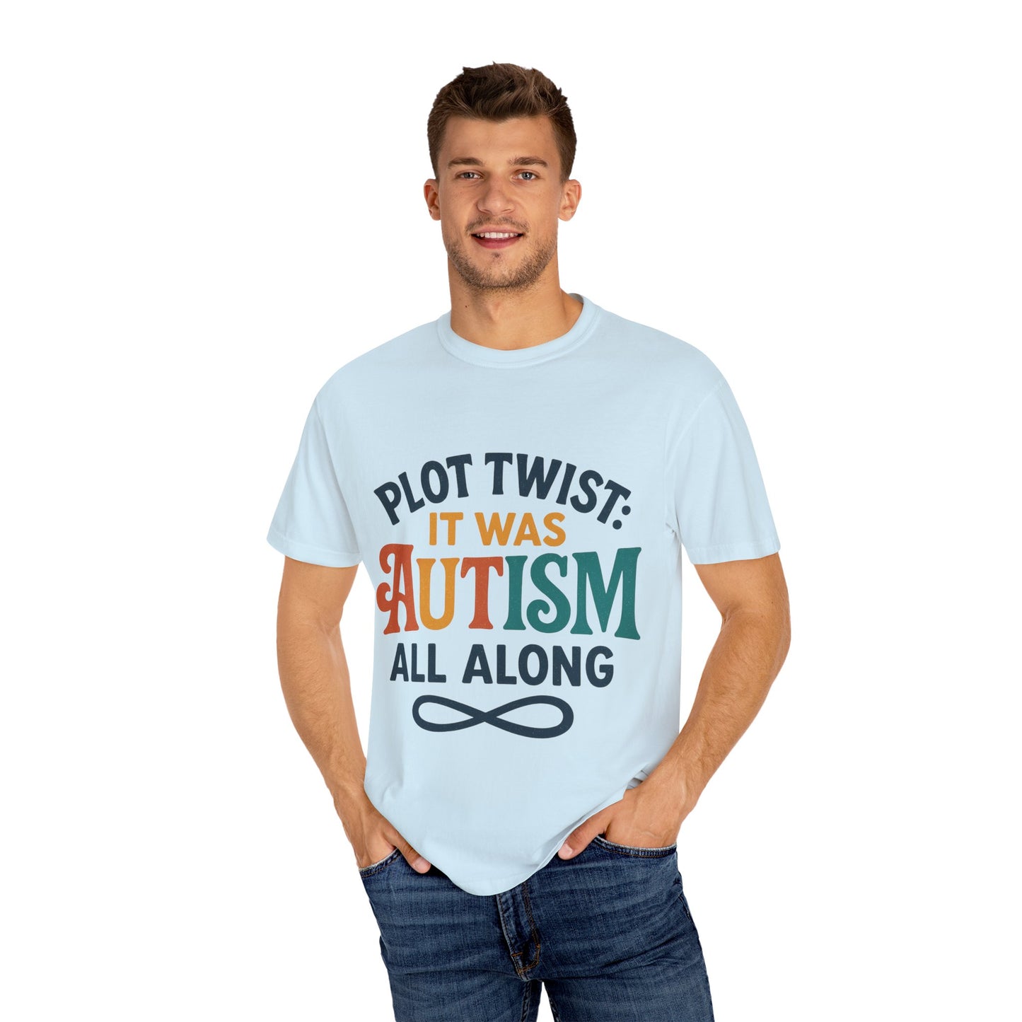 Stylized “Plot Twist: It Was Autism All Along” T-Shirt – Apparently Autistic Collection