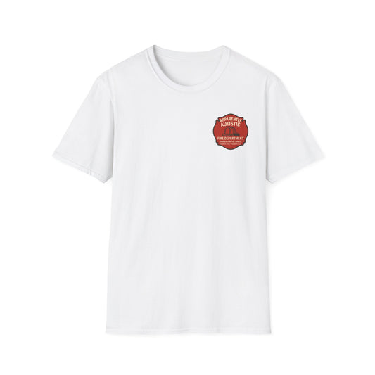 Apparently Autistic Fire Department T-Shirt – “Trained for the Chaos, Wired for the Details”