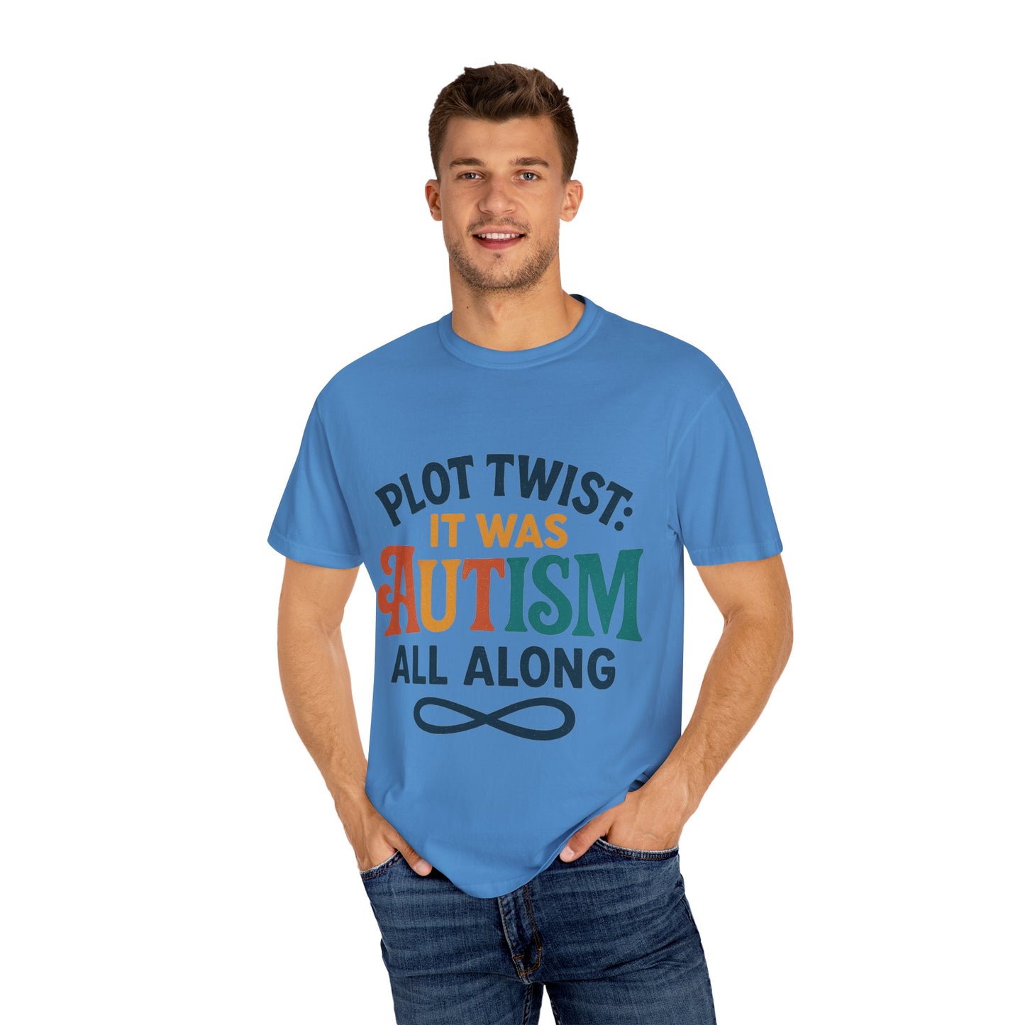 Stylized “Plot Twist: It Was Autism All Along” T-Shirt – Apparently Autistic Collection